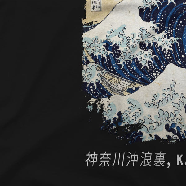 The Great Wave off Kanagawa Artwork T-Shirt - T-Shirt