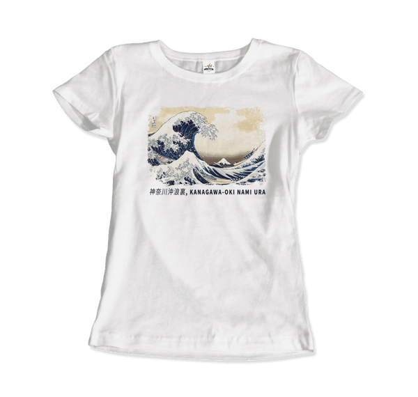 The Great Wave off Kanagawa Artwork T-Shirt - Women / White / Small - T-Shirt