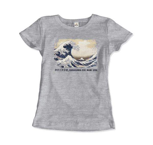 The Great Wave off Kanagawa Artwork T-Shirt - Women / Heather Grey / Small - T-Shirt