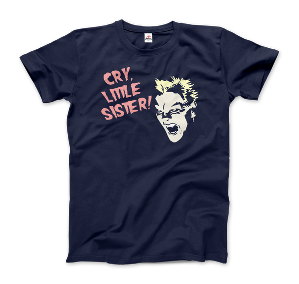 The Lost Boys - David - Cry Little Sister T-Shirt - Men / Navy / Small by Art-O-Rama