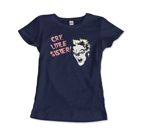 The Lost Boys - David - Cry Little Sister T-Shirt - Women / Navy / Small by Art-O-Rama