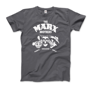 The Marx Brothers Harpo Groucho and Chico T-Shirt - Men / Charcoal / Small - T-Shirt