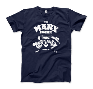 The Marx Brothers Harpo Groucho and Chico T-Shirt - Men / Navy / Small - T-Shirt