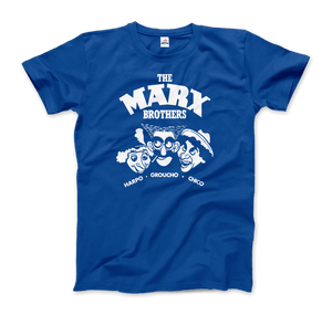 The Marx Brothers Harpo Groucho and Chico T-Shirt - Men / Royal Blue / Small - T-Shirt