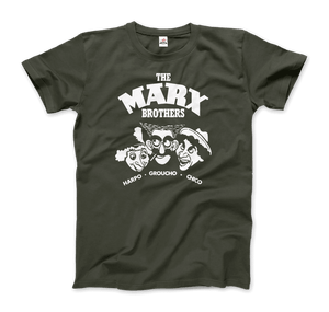 The Marx Brothers Harpo Groucho and Chico T-Shirt - Men / City Green / Small - T-Shirt
