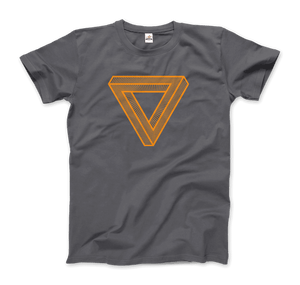 The Penrose Triangle From A Journey Through Time - DARK T-Shirt - Men / Charcoal / Small by Art-O-Rama
