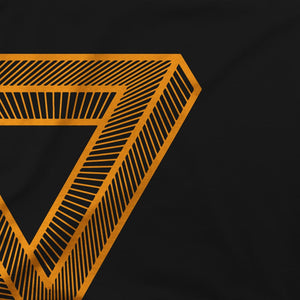 The Penrose Triangle From A Journey Through Time - DARK T-Shirt - [variant_title] by Art-O-Rama