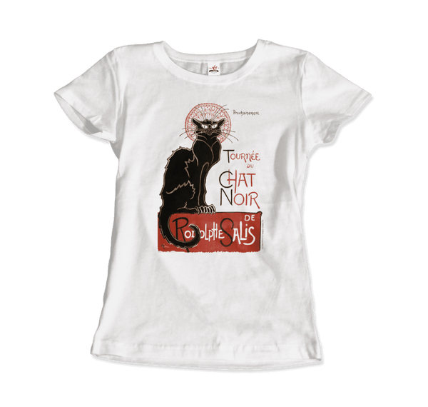 Tournee du Chat Noir Artwork T-Shirt - Women / White / Small - T-Shirt