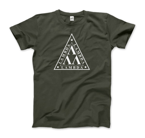 Tri-Lambs - Nerds Organization Symbol T-Shirt - Men / Military Green / Small - T-Shirt
