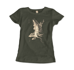 Utagawa Toyokuni I A Tale of Horror from the Yotsuya Station on the Tokaido Road 1812 T-Shirt - Women / Military Green / Small - T-Shirt