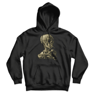 Van Gogh Skull of a Skeleton with Burning Cigarette 1886 Unisex Hoodie - Black / S - Hoodie