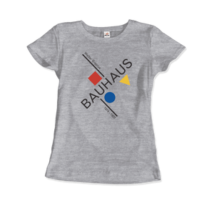 Walter Gropius Bauhaus Artwork T-Shirt - Women / Heather Grey / Small by Art-O-Rama