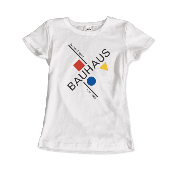 Walter Gropius Bauhaus Artwork T-Shirt - Women / White / Small by Art-O-Rama