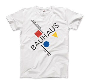 Walter Gropius Bauhaus Artwork T-Shirt - Men / White / Small by Art-O-Rama