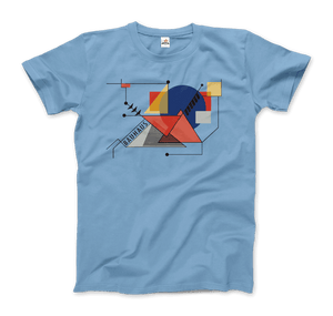 Walter Gropius Bauhaus Geometry Artwork T-Shirt - Men / Light Blue / Small - T-Shirt
