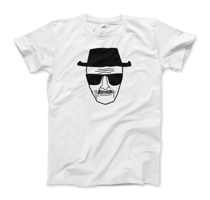 Walter White With Porkpie Hat and Sunglasses Sketch T-Shirt - Men / White / Small - T-Shirt