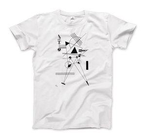 Wassily Kandinsky - Drawing for Point and Line 1925 Artwork T-Shirt - Men / White / Small - T-Shirt