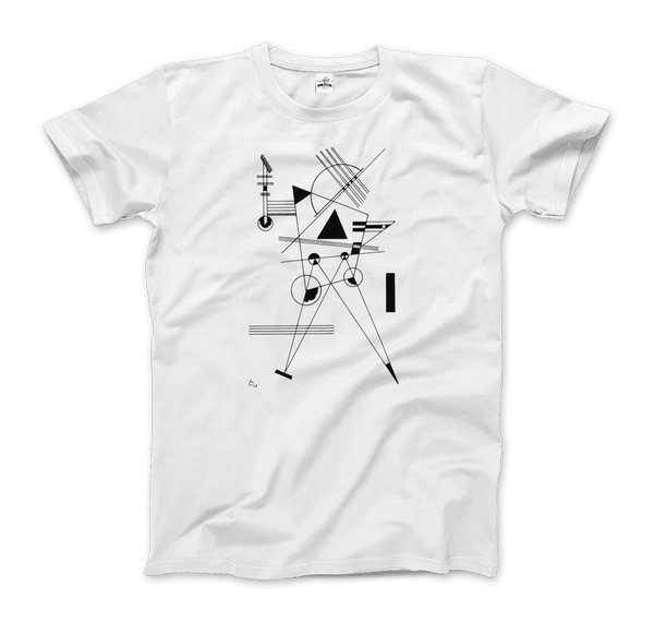 Wassily Kandinsky - Drawing for Point and Line 1925 Artwork T-Shirt - Men / White / Small - T-Shirt