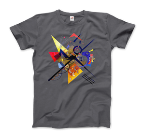 Wassily Kandinsky On White II (Auf Weiss) 1923, Artwork T-Shirt - Men / Charcoal / Small by Art-O-Rama