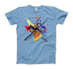 Wassily Kandinsky On White II (Auf Weiss) 1923, Artwork T-Shirt - Men / Light Blue / Small by Art-O-Rama