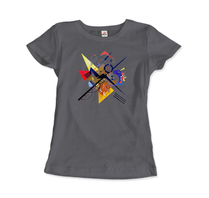 Wassily Kandinsky On White II (Auf Weiss) 1923, Artwork T-Shirt - Women / Charcoal / Small by Art-O-Rama