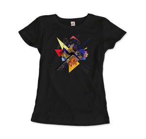 Wassily Kandinsky On White II (Auf Weiss) 1923, Artwork T-Shirt - Women / Black / Small by Art-O-Rama