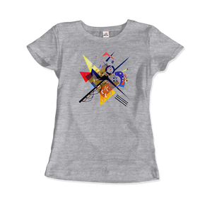 Wassily Kandinsky On White II (Auf Weiss) 1923, Artwork T-Shirt - Women / Heather Grey / Small by Art-O-Rama