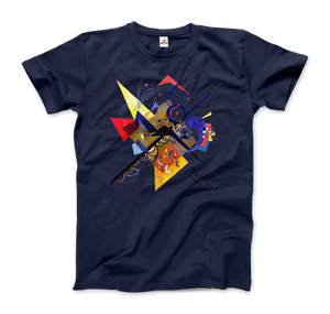 Wassily Kandinsky On White II (Auf Weiss) 1923, Artwork T-Shirt - Men / Navy / Small by Art-O-Rama