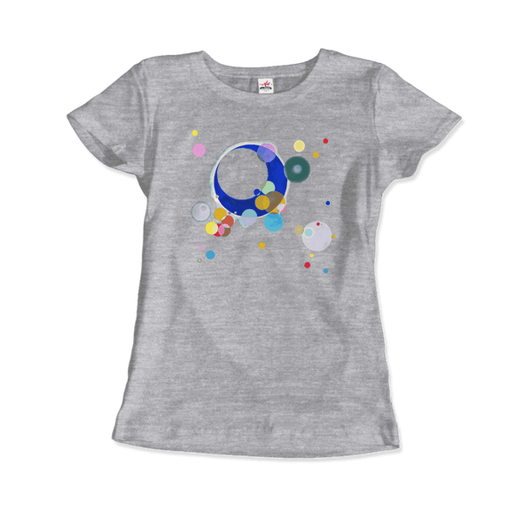 Wassily Kandinsky Several Circles 1926 Artwork T-Shirt - Women / Heather Grey / Small - T-Shirt