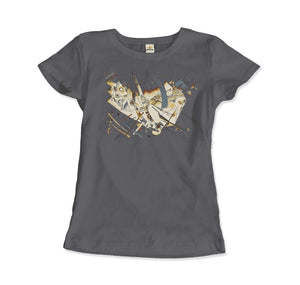 Wassily Kandinsky Untitled 1922 Artwork T-Shirt - Women (Fitted) / Charcoal / S - T-Shirt