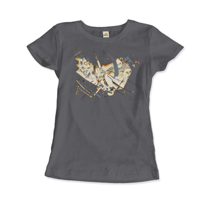 Wassily Kandinsky Untitled 1922 Artwork T-Shirt - Women (Fitted) / Charcoal / S - T-Shirt