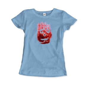 Wilson the Volleyball, from Cast Away Movie T-Shirt - Women / Light Blue / Small by Art-O-Rama
