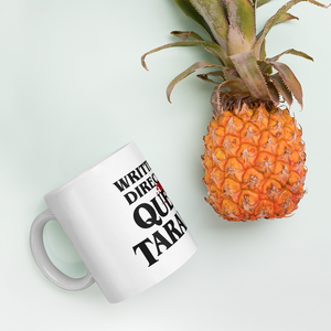 Written and Directed by Quentin Tarantino (Bloodstained) Mug - [variant_title] by Art-O-Rama