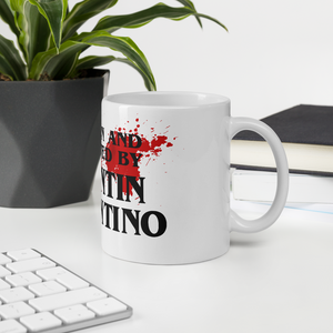 Written and Directed by Quentin Tarantino (Bloodstained) Mug - [variant_title] by Art-O-Rama