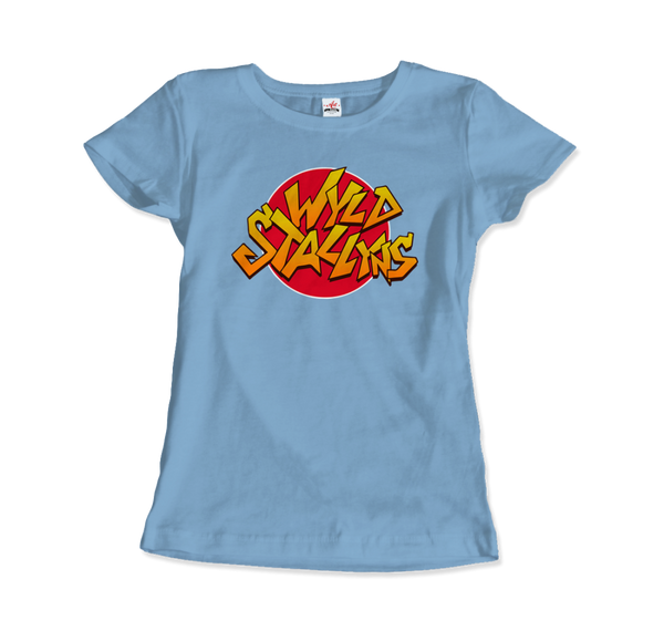 Wyld Stallyns Rock Band from Bill & Ted's Excellent Adventure T-Shirt - Women / Light Blue / Small by Art-O-Rama