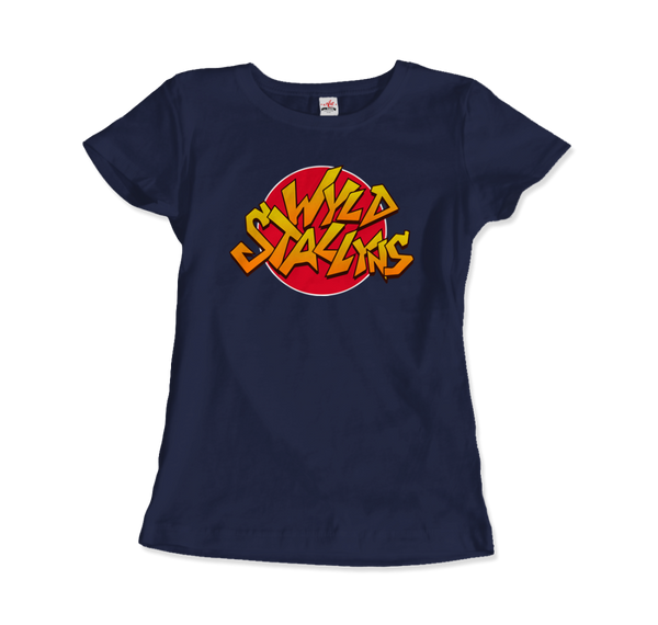 Wyld Stallyns Rock Band from Bill & Ted's Excellent Adventure T-Shirt - Women / Navy / Small by Art-O-Rama