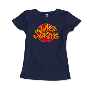 Wyld Stallyns Rock Band from Bill & Ted's Excellent Adventure T-Shirt - Women / Navy / Small by Art-O-Rama